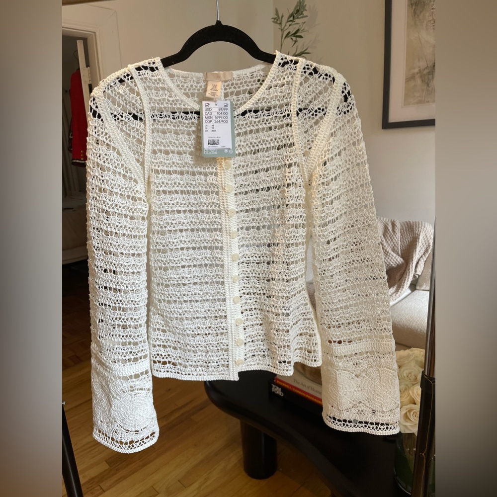 NWT crochet cardigan